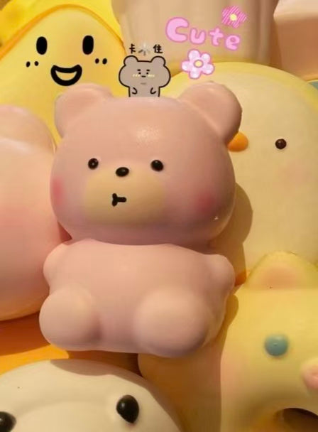 Pink bear slow rising squishy