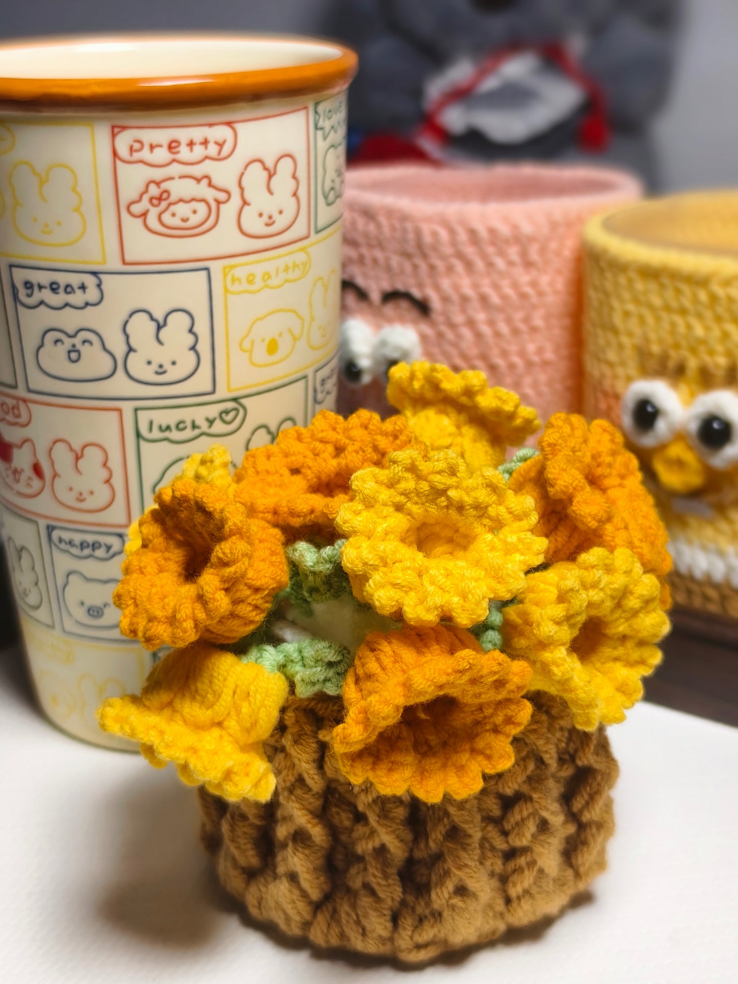 Flower coaster and basket