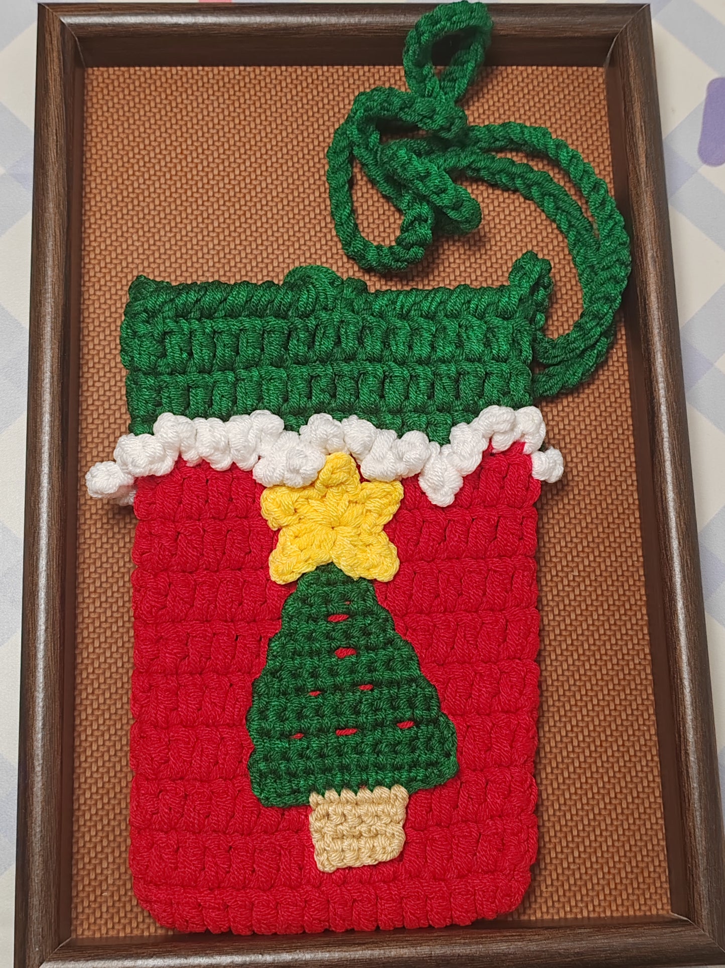 B04 Christmas Tree Phone Crossbody Bag