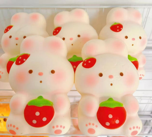 Strawberry bunny slow rising squishy