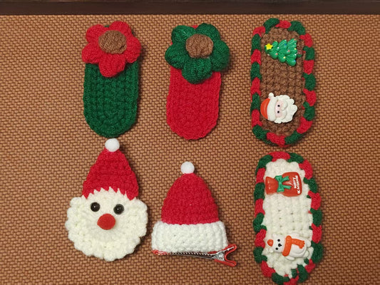 B03 Christmas Hair Clips (Set of 6)