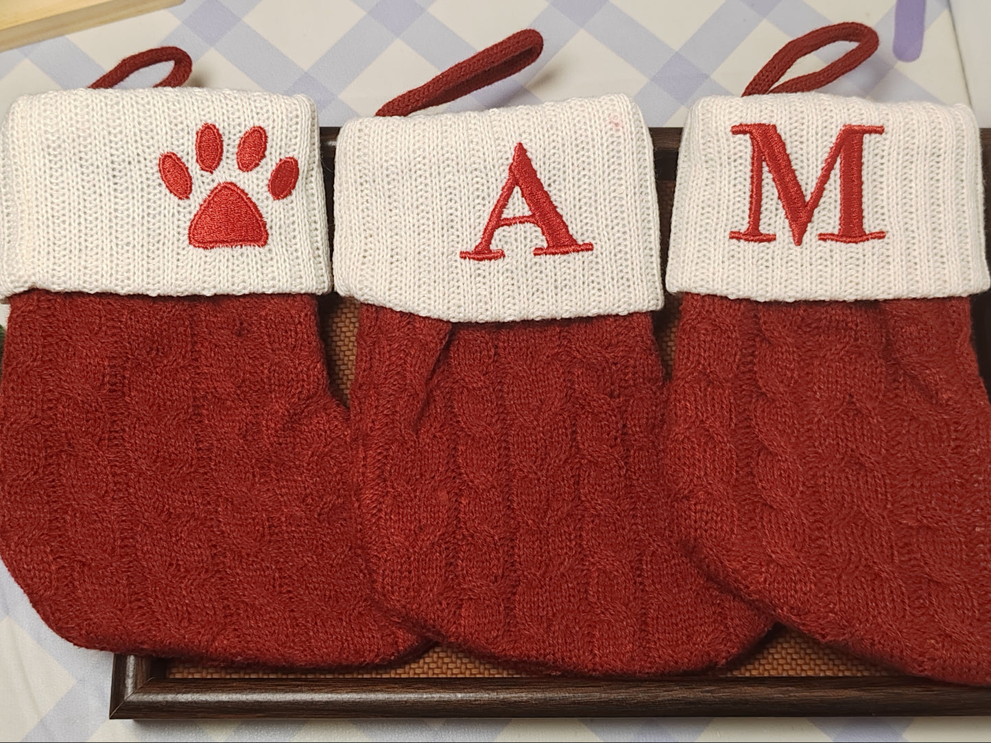 B10 Alphabet Christmas Stocking