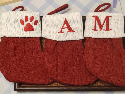 B10 Alphabet Christmas Stocking