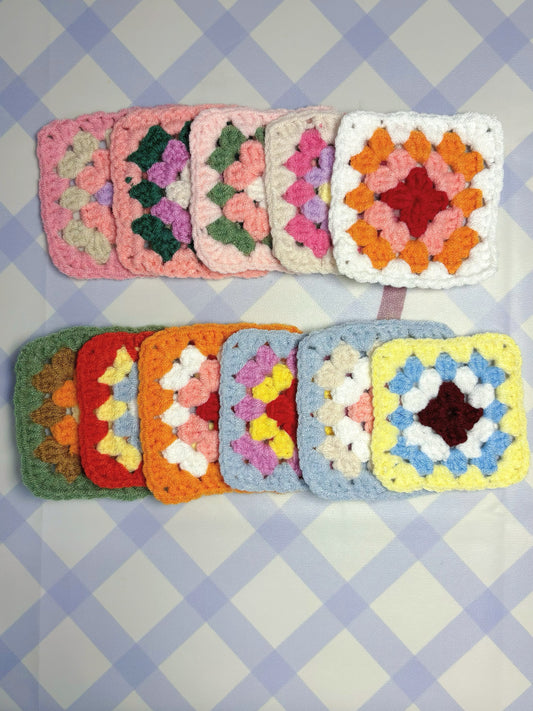 Square crochet coaster