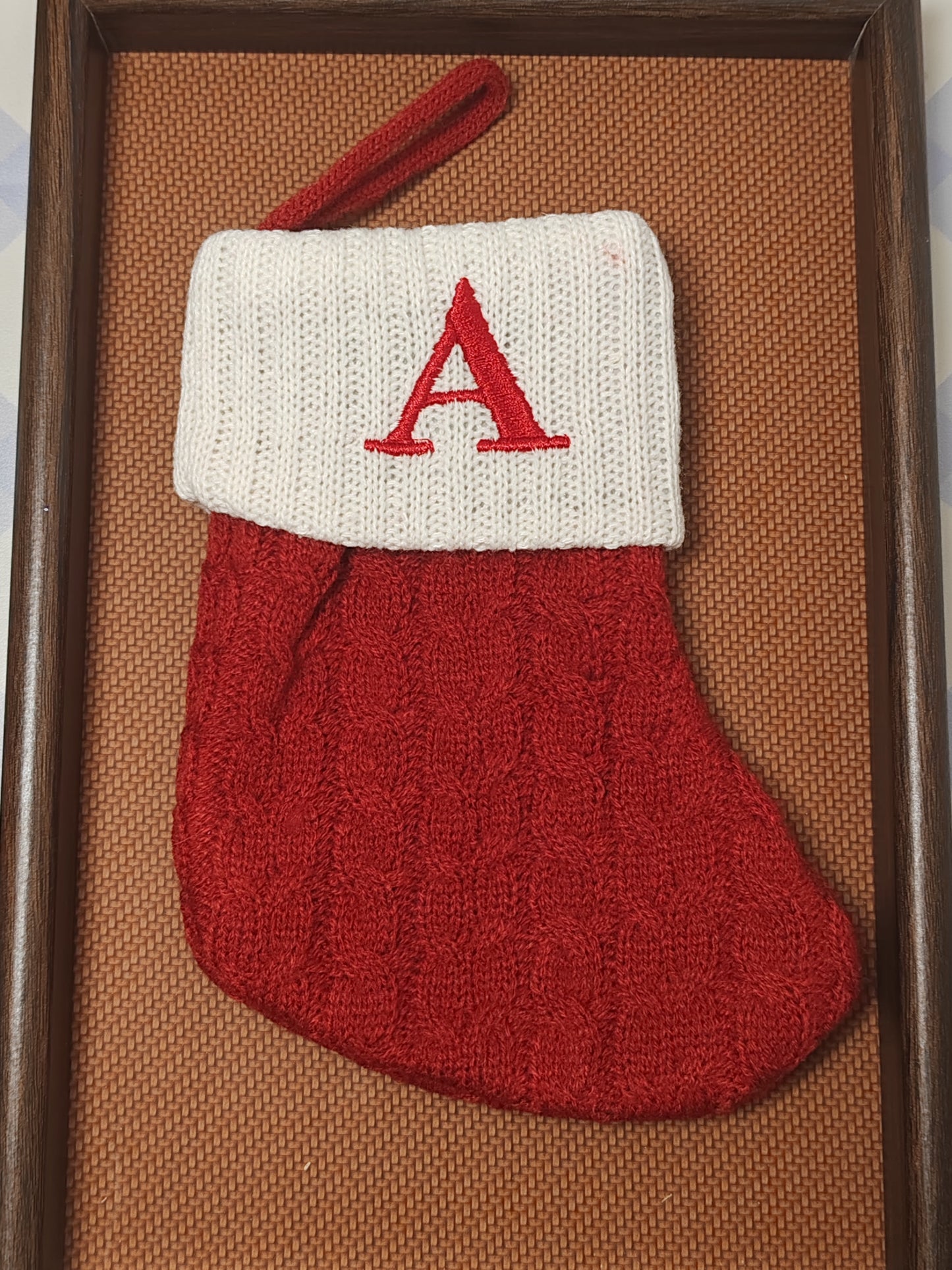 B10 Alphabet Christmas Stocking