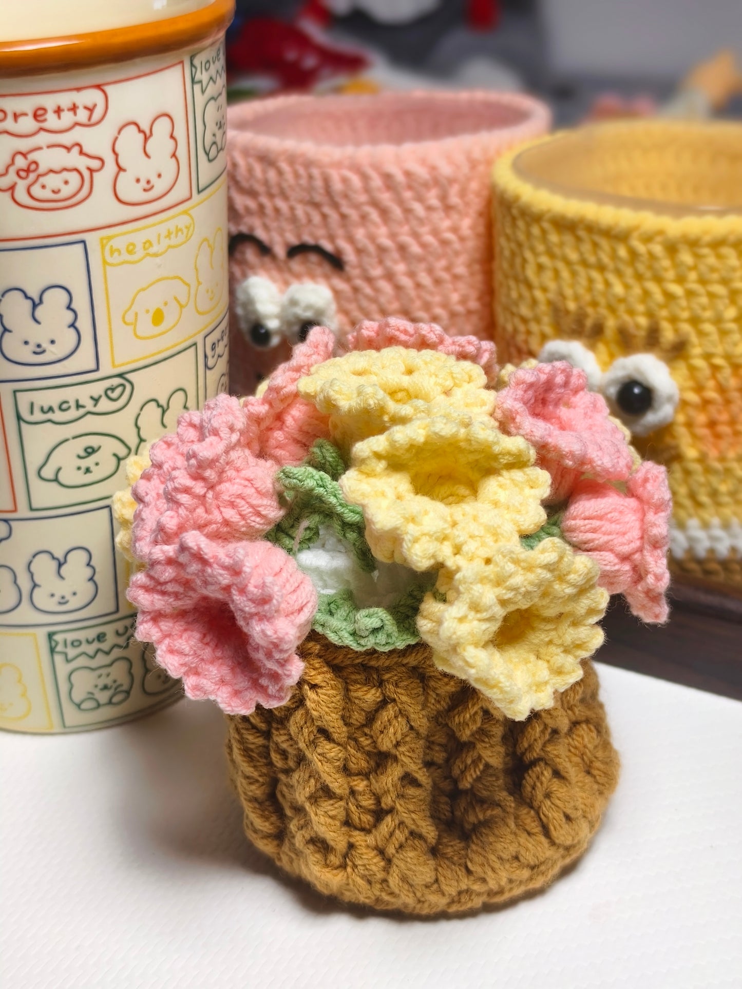 Flower coaster and basket