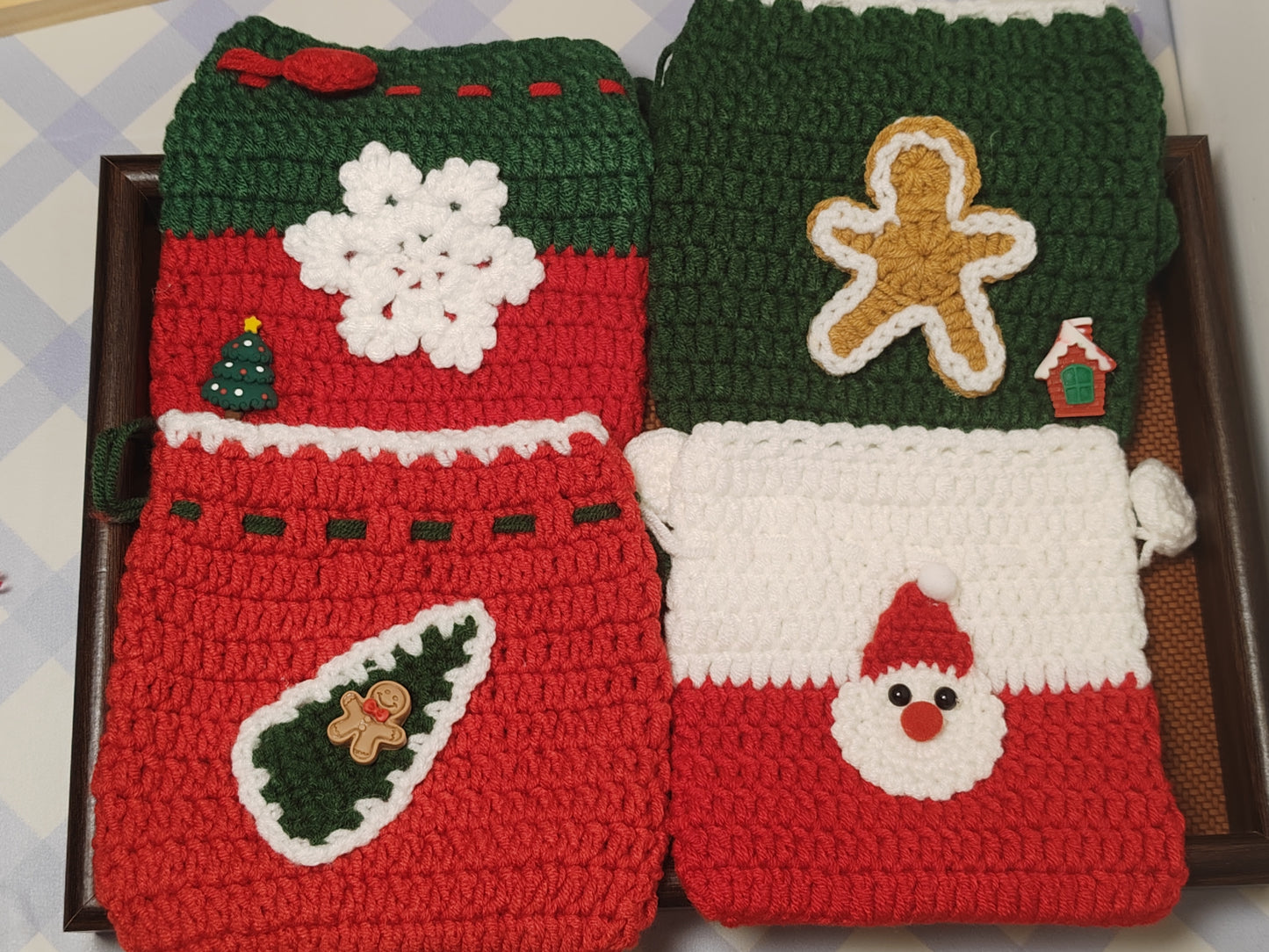 B02 Christmas Drawstring Bag